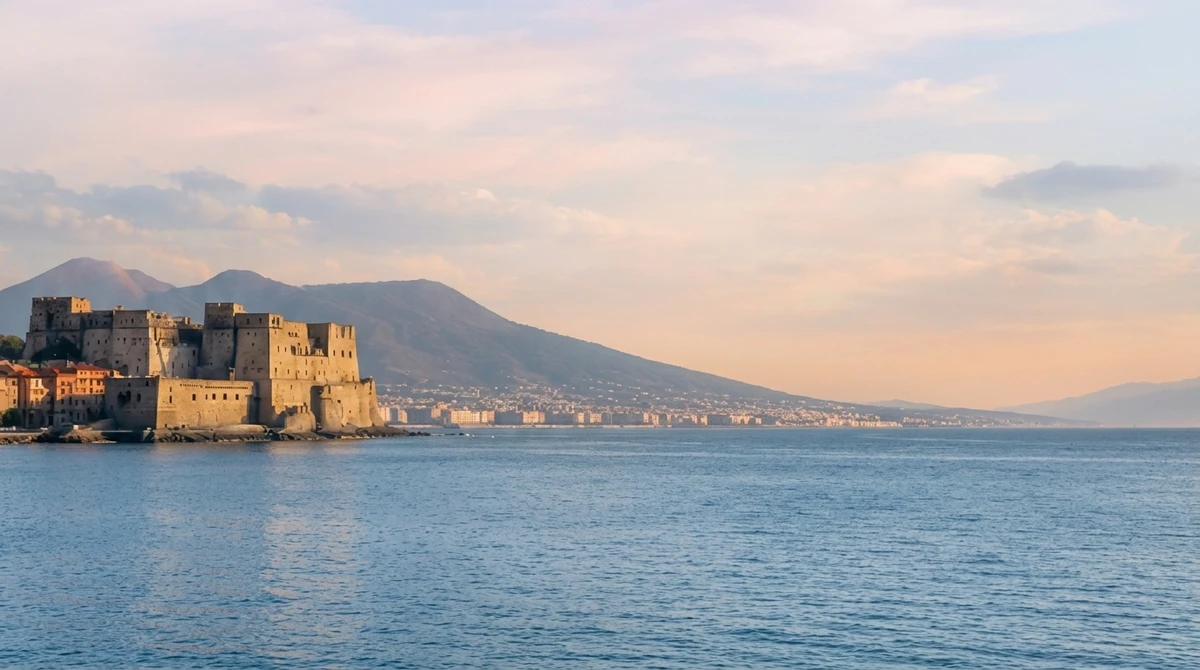Panorama of Castel dell’Ovo and Naples Bay